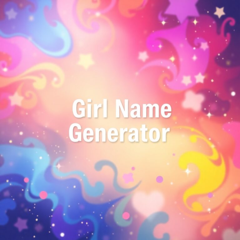 Girl Name Generator Random