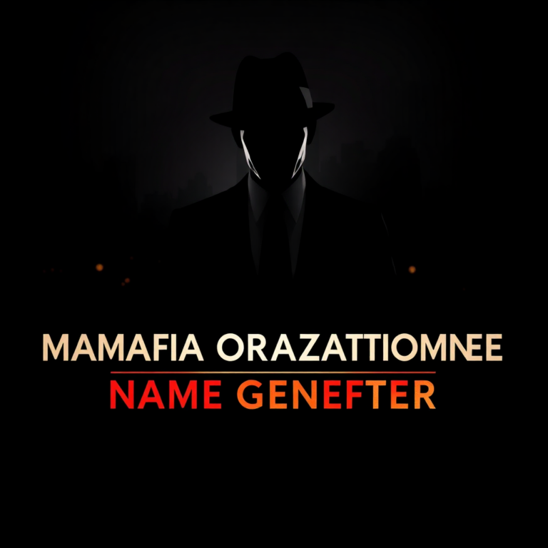 Mafia Organization Name Generator