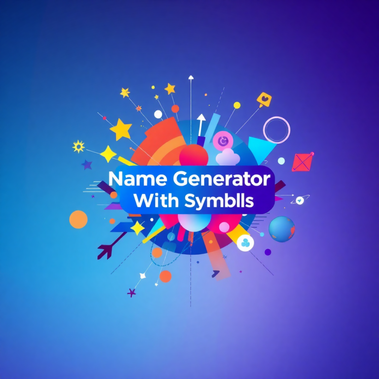 Name Generator With Symbols