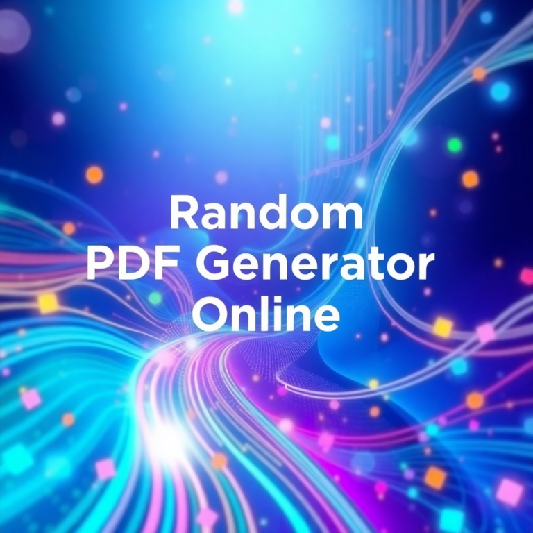 Random Pdf Generator Online